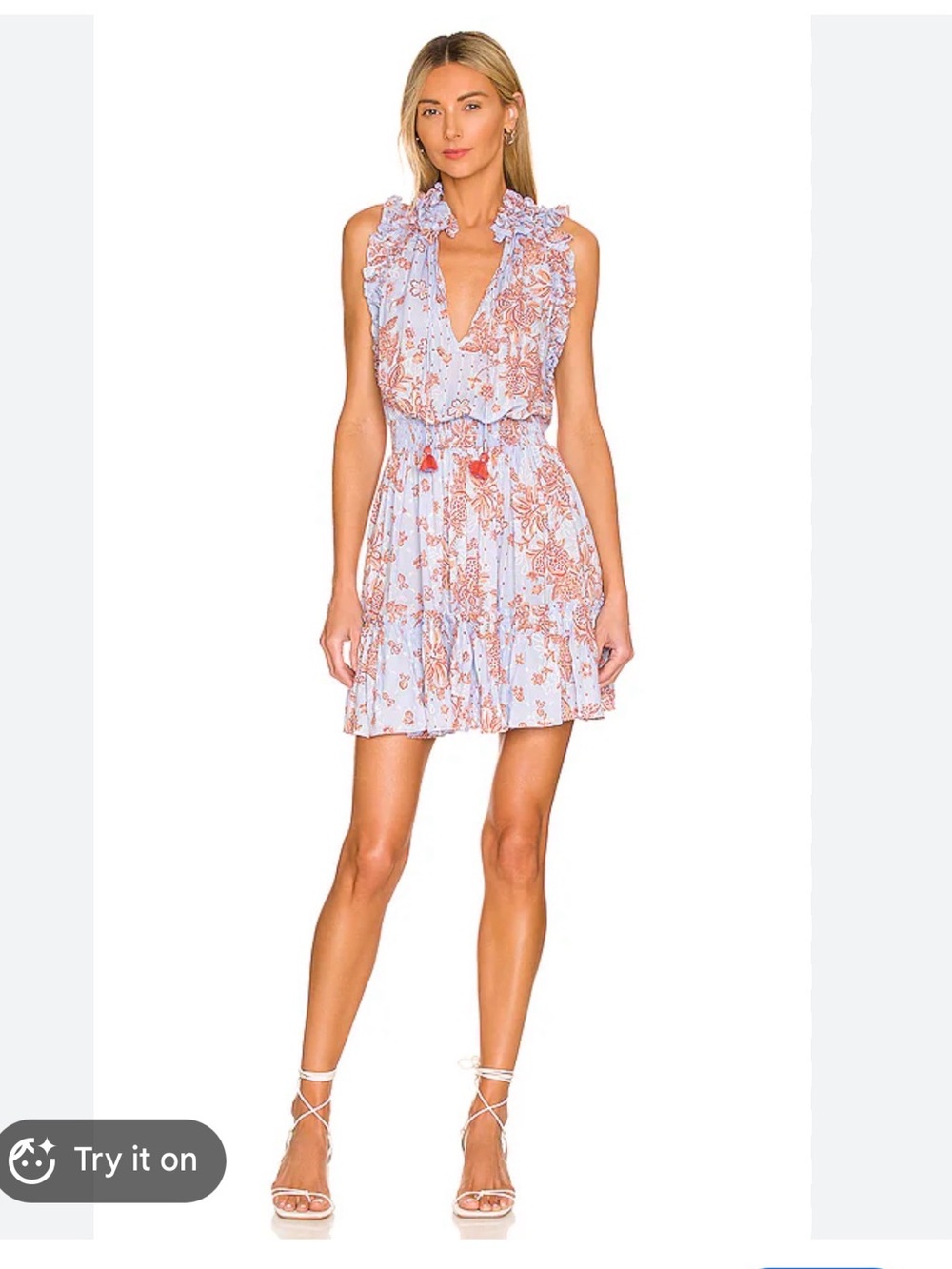 Poupette St Barth, Mini Triny dress in sky grenade